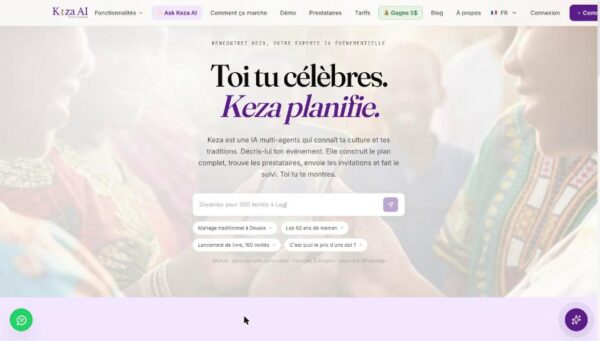 Keza AI website