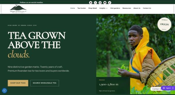 Rwanda Mountain Tea website