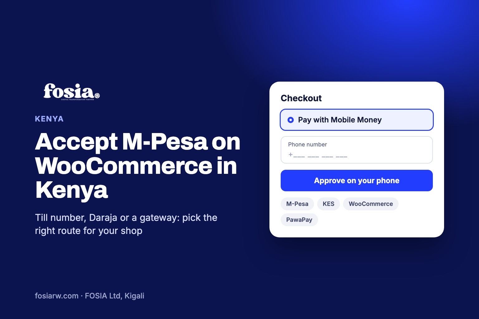 Accept M-Pesa on WooCommerce in Kenya