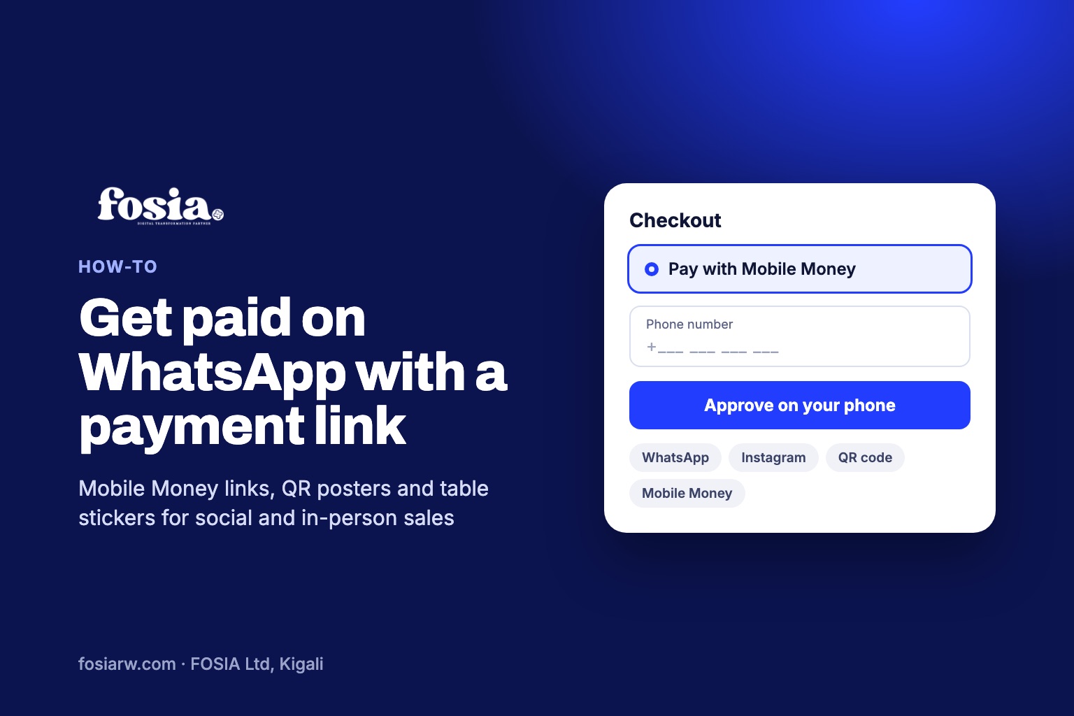 Mobile Money payment link: Get paid on WhatsApp with a payment link
